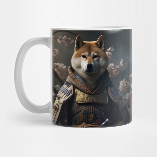 Fearless Shiba Inu - Samurai Emissary by HUH? Designs